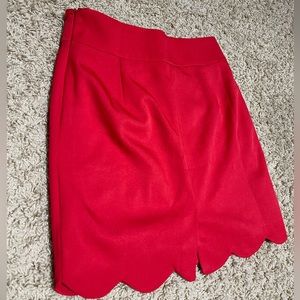 Red skirt
